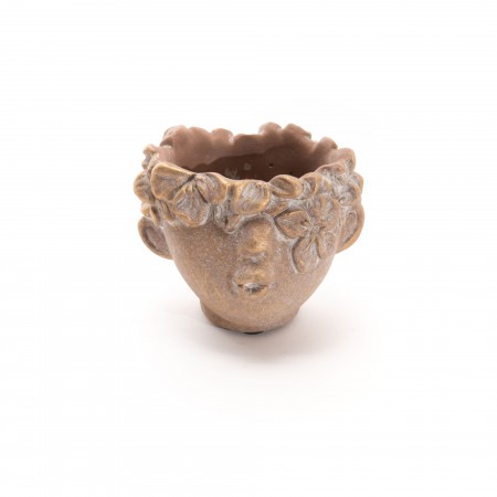 Cache-pot bisous doré