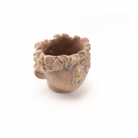 Cache-pot bisous doré
