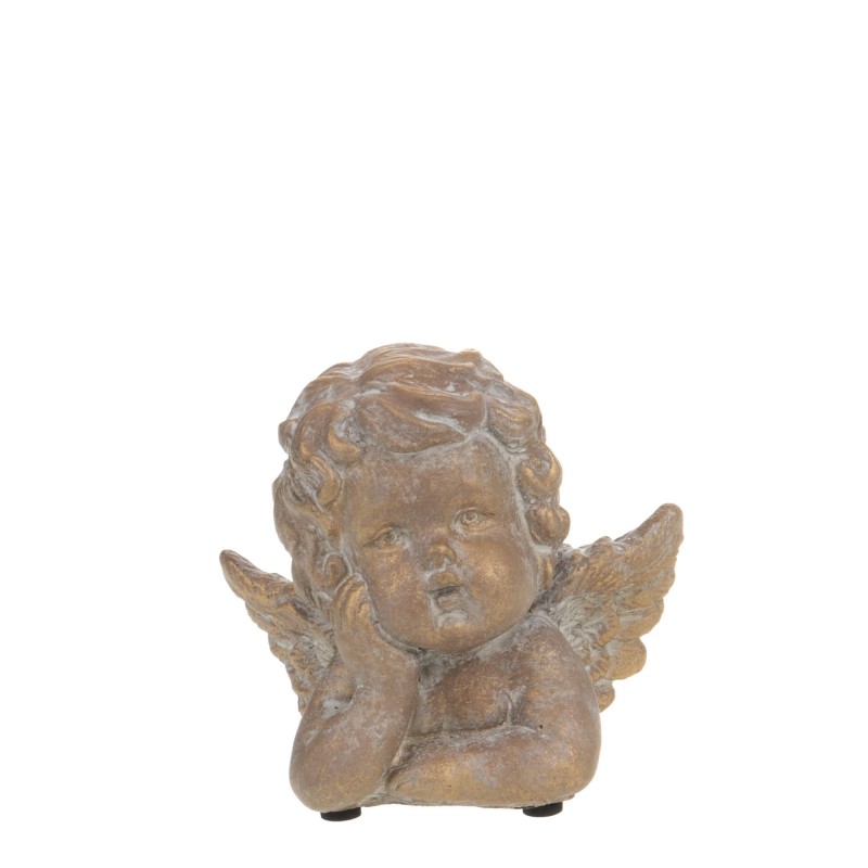 Statue ange doré H.12,5 cm