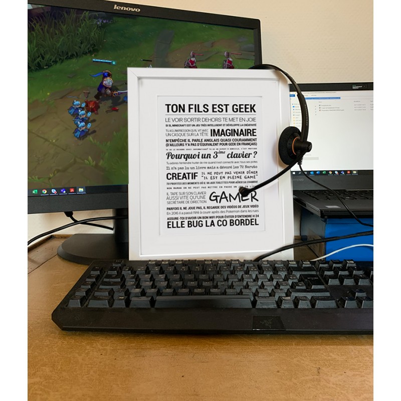 Affiche encadrée 24x30 cm -...