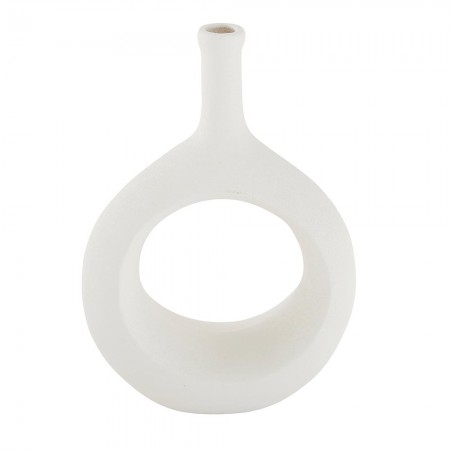 Vase soliflore ajouré blanc...