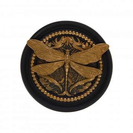 Deco mural libellule noir