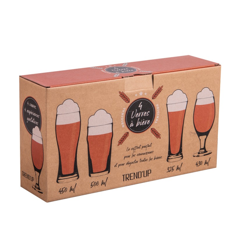 Coffret de 4 chopes à bière...