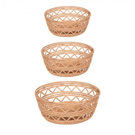 Panier rond fibre de palme