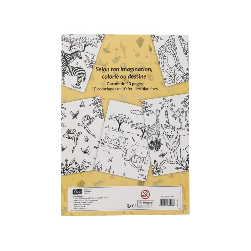 Carnet dessin coloriage