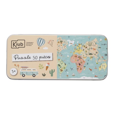 Puzzle 50 pcs boite en métal