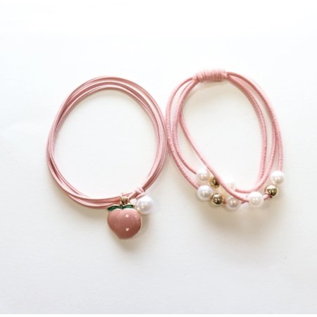 Élastiques cheveux - Peach...