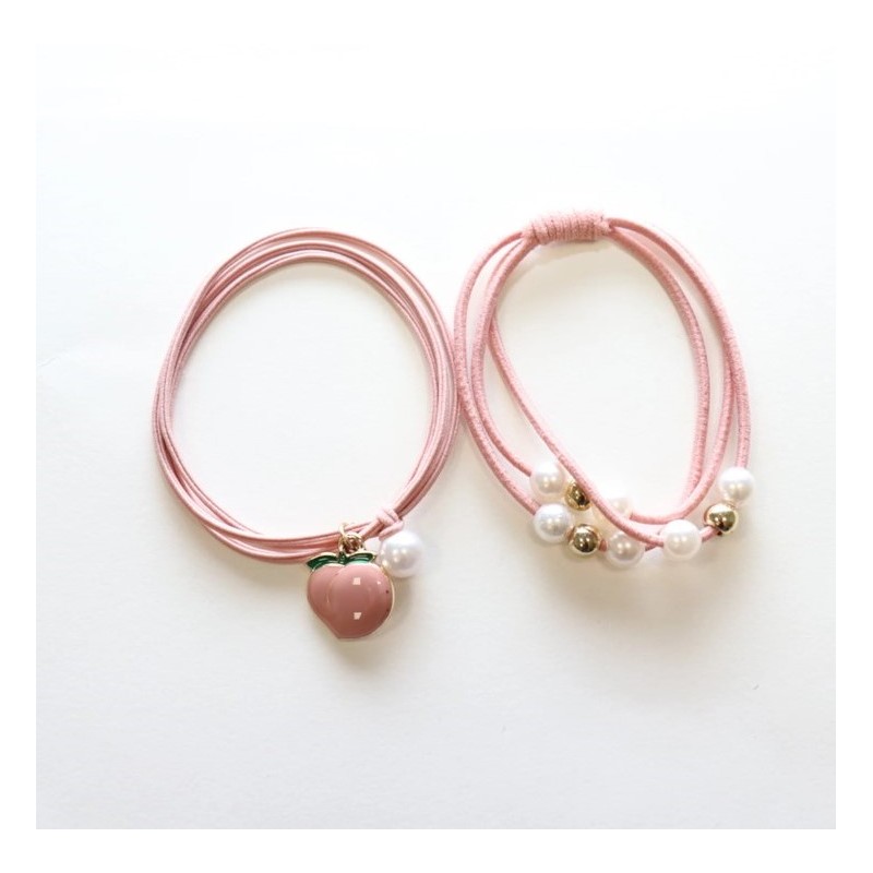 Élastiques cheveux - Peach...