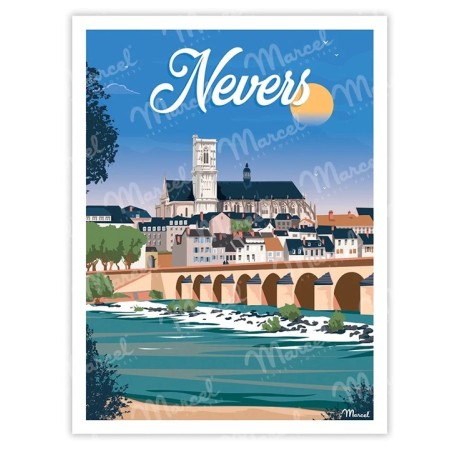 Carte postale - Nevers -...
