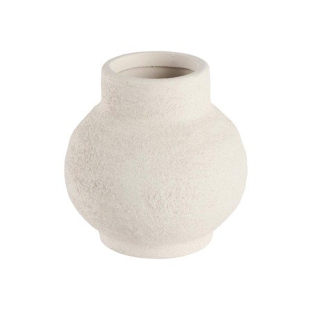Vase en grès blanc forme...