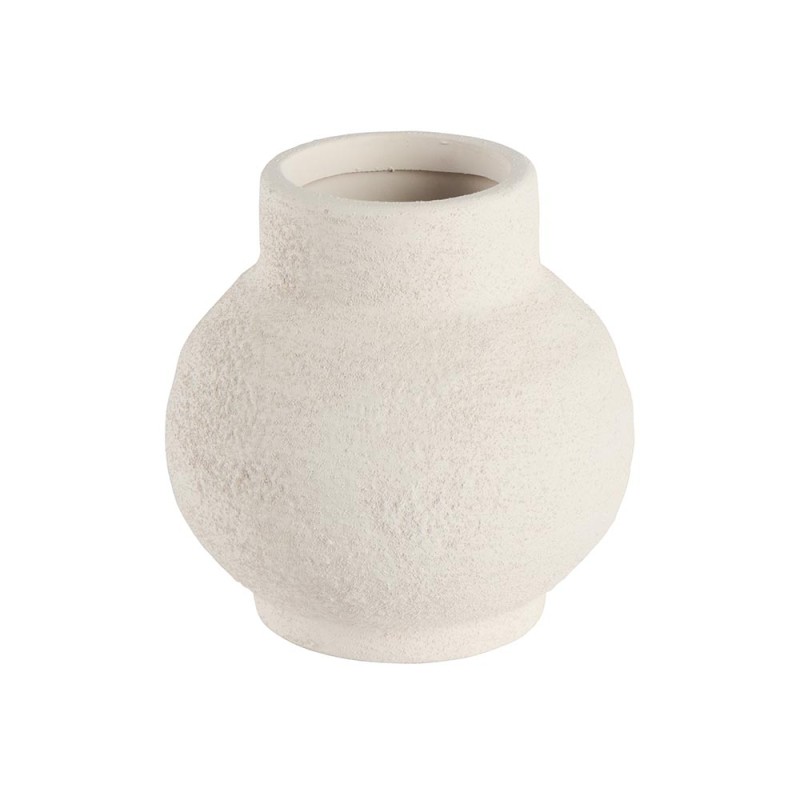 Vase en grès blanc forme...
