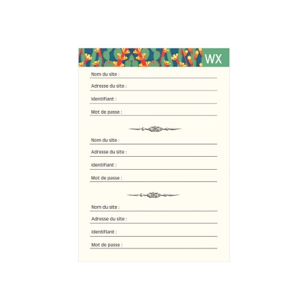GT - Carnet mots de passe -...