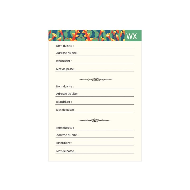 GT - Carnet mots de passe