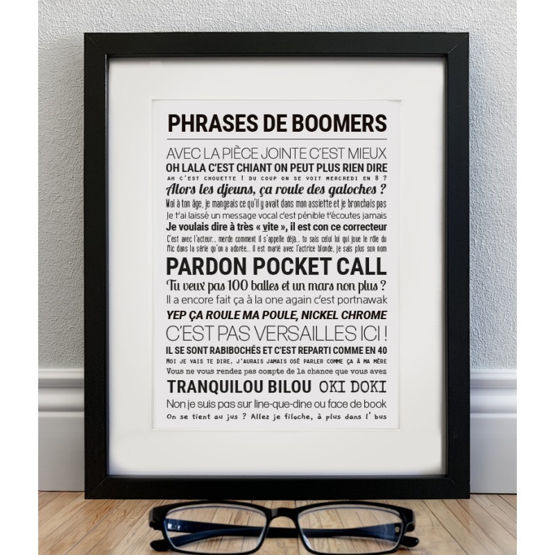 Affiche encadrée 24x30 cm -...