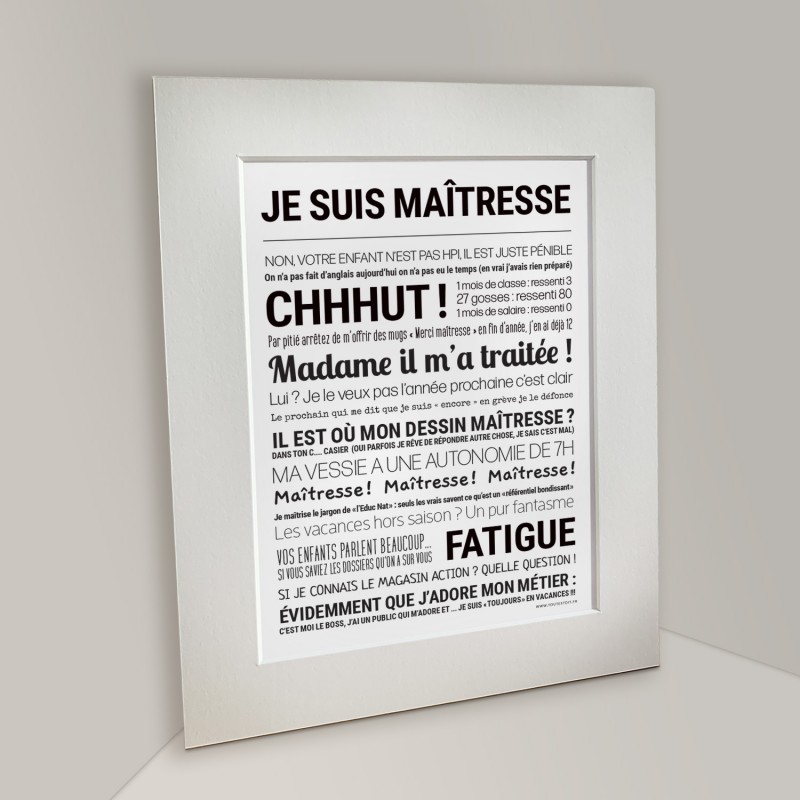 Affiche encadrée 24x30 cm -...