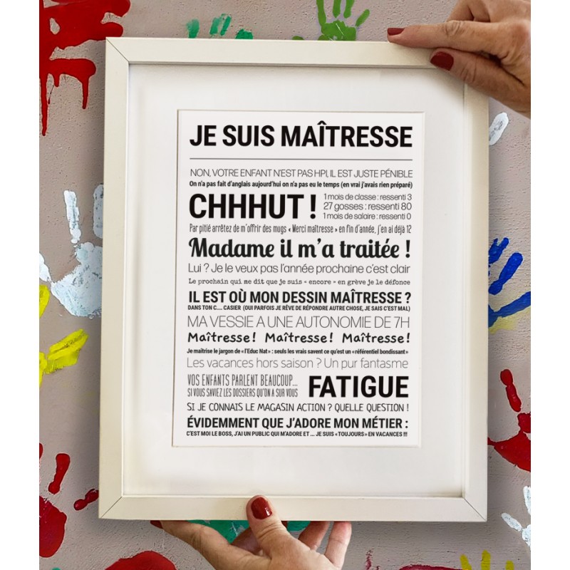 Affiche encadrée 24x30 cm -...