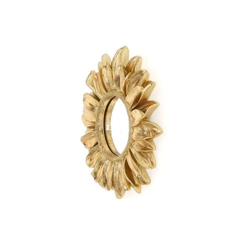 Miroir Fleur - Doré