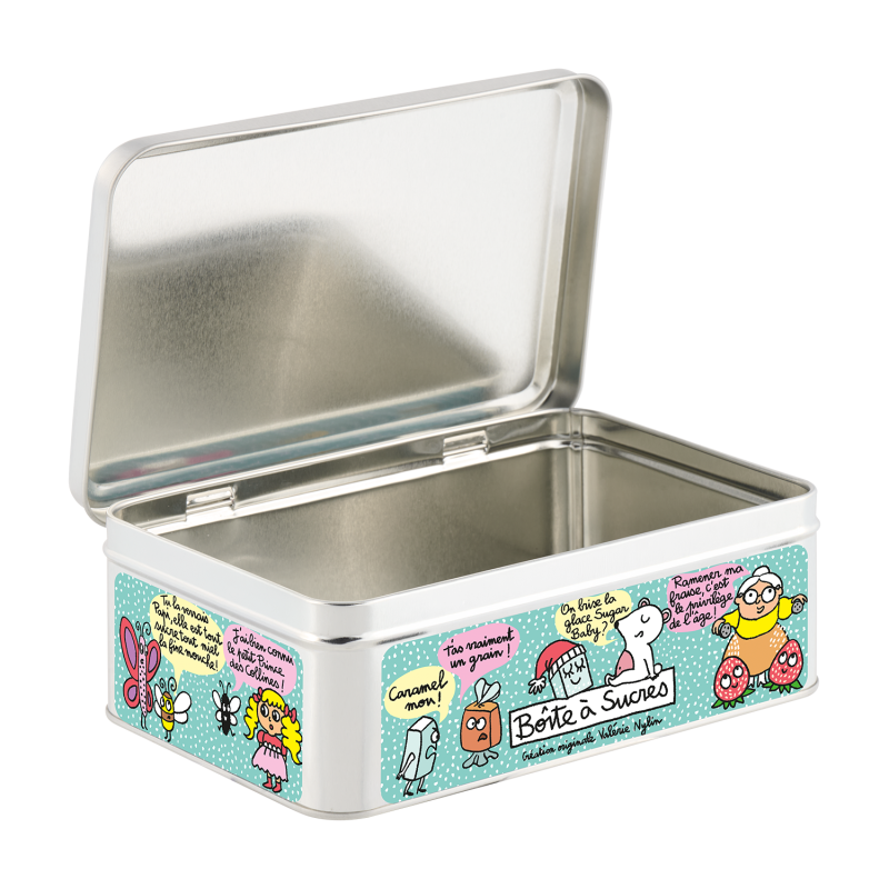 Boite METAL Sucre escher